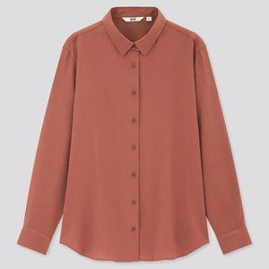 Uniqlo Rayon Long sleeve blouse